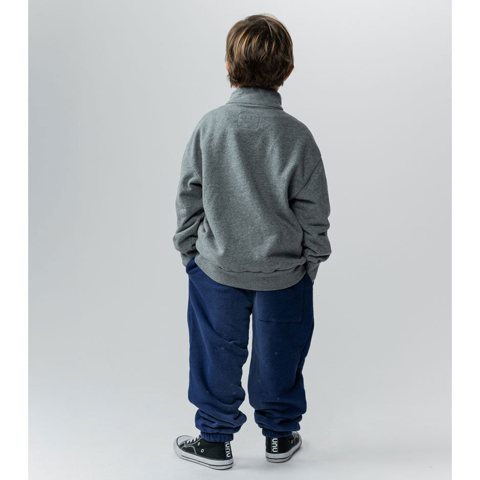 NUNUNU Heather Grey 1/2 Zip N Sweatshirt