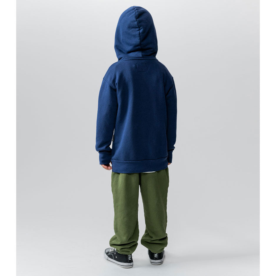 NUNUNU Indigo 1/2 Zip Hoodie
