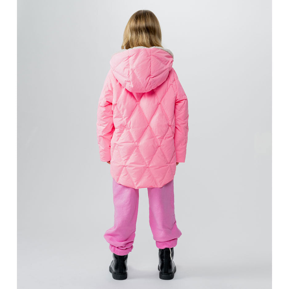 NUNUNU Hot Pink Mega Pockets Down Jacket