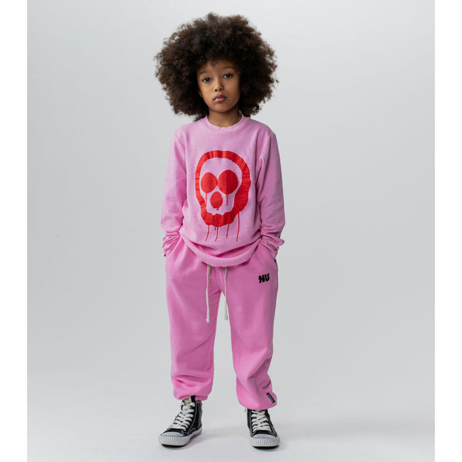 NUNUNU Super Pink Droopy Skull Shirt