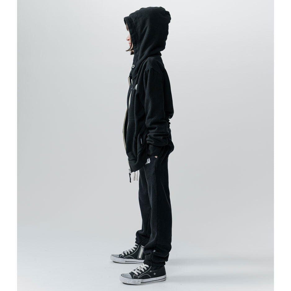 NUNUNU Black Side Eye Zip Hoodie