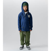 NUNUNU Indigo 1/2 Zip Hoodie