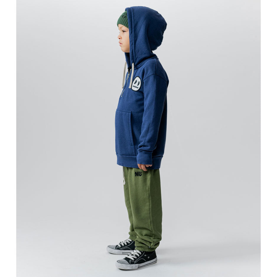 NUNUNU Indigo 1/2 Zip Hoodie