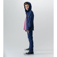NUNUNU Indigo Iconic Zip Hoodie