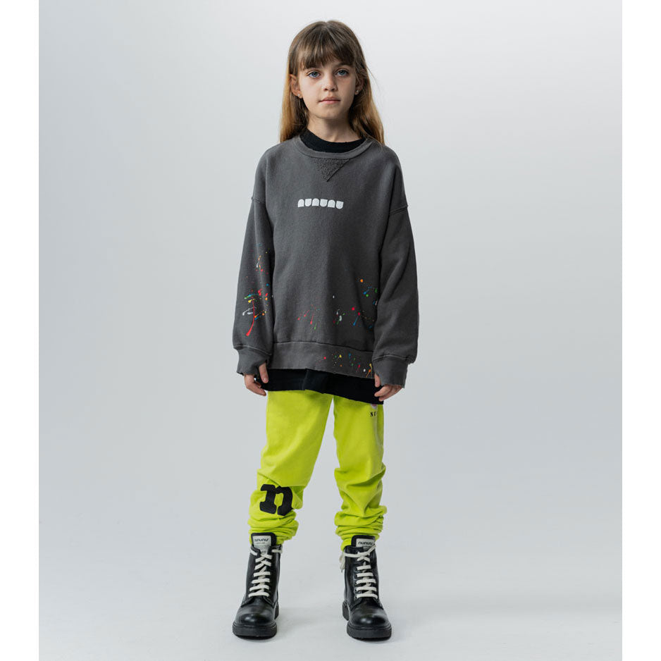 NUNUNU Graphite Splash Of Color Sweatshirt