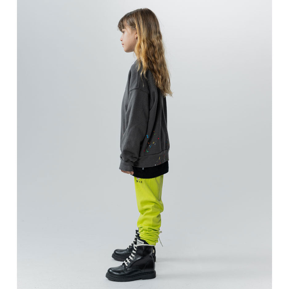 NUNUNU Graphite Splash Of Color Sweatshirt