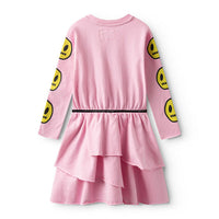 NUNUNU Super Pink Smile Layered Dress