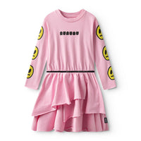 NUNUNU Super Pink Smile Layered Dress