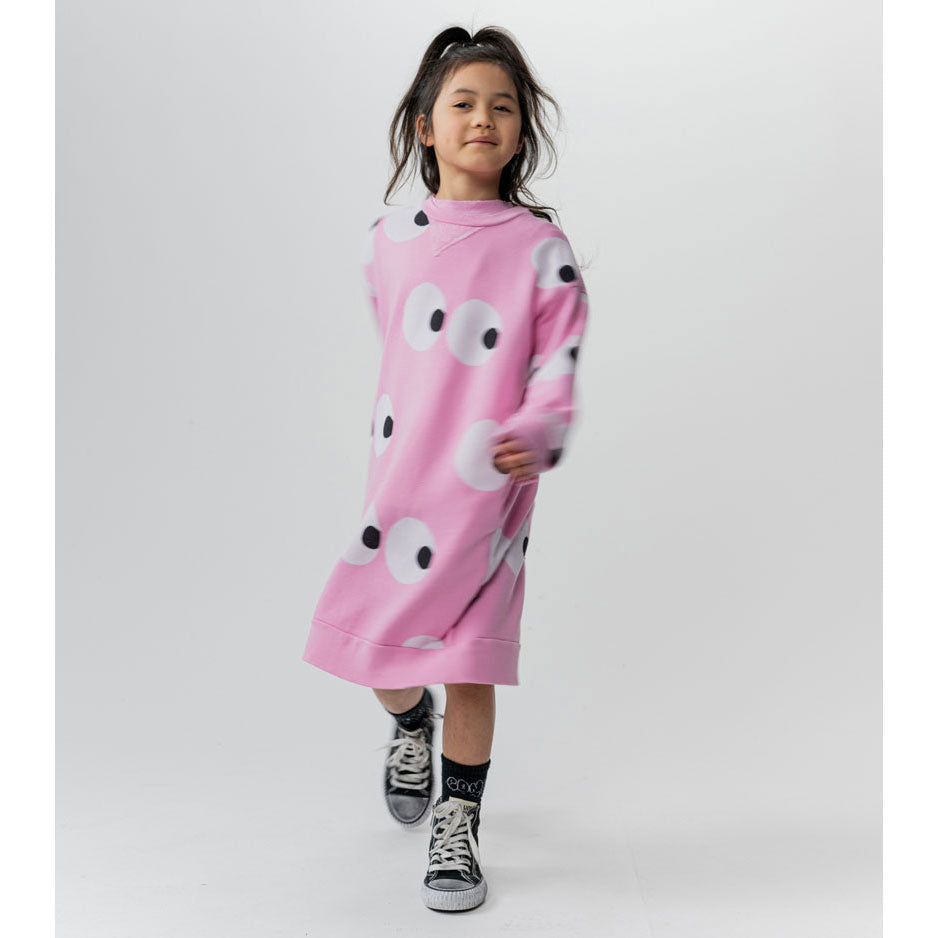NUNUNU Super Pink  Side Eyes A Dress