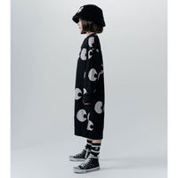 NUNUNU Black Side Eyes A Dress