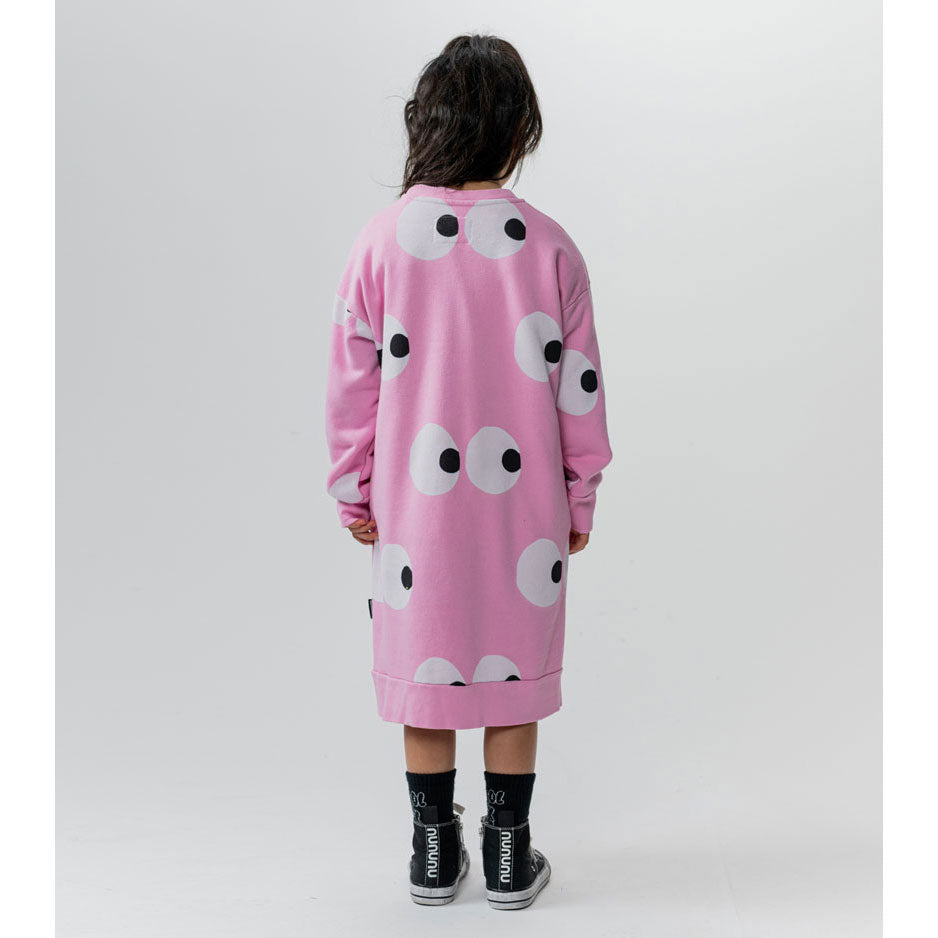 NUNUNU Super Pink  Side Eyes A Dress