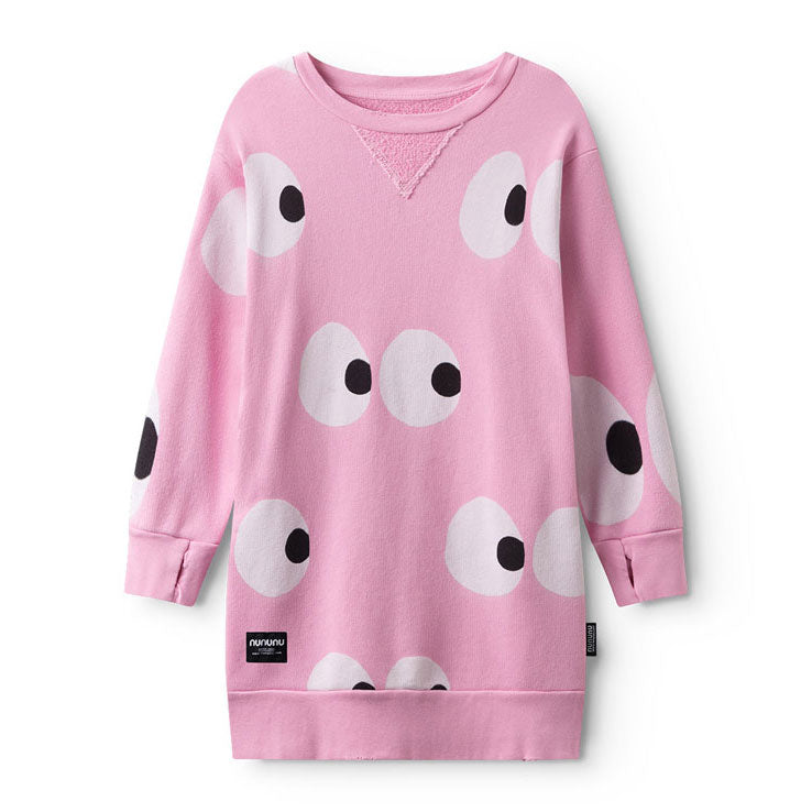 NUNUNU Super Pink  Side Eyes A Dress