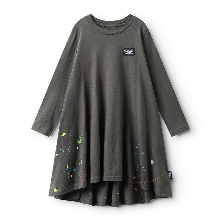 NUNUNU Graphite Splash Of Color 360 Dress