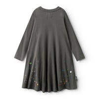 NUNUNU Graphite Splash Of Color 360 Dress