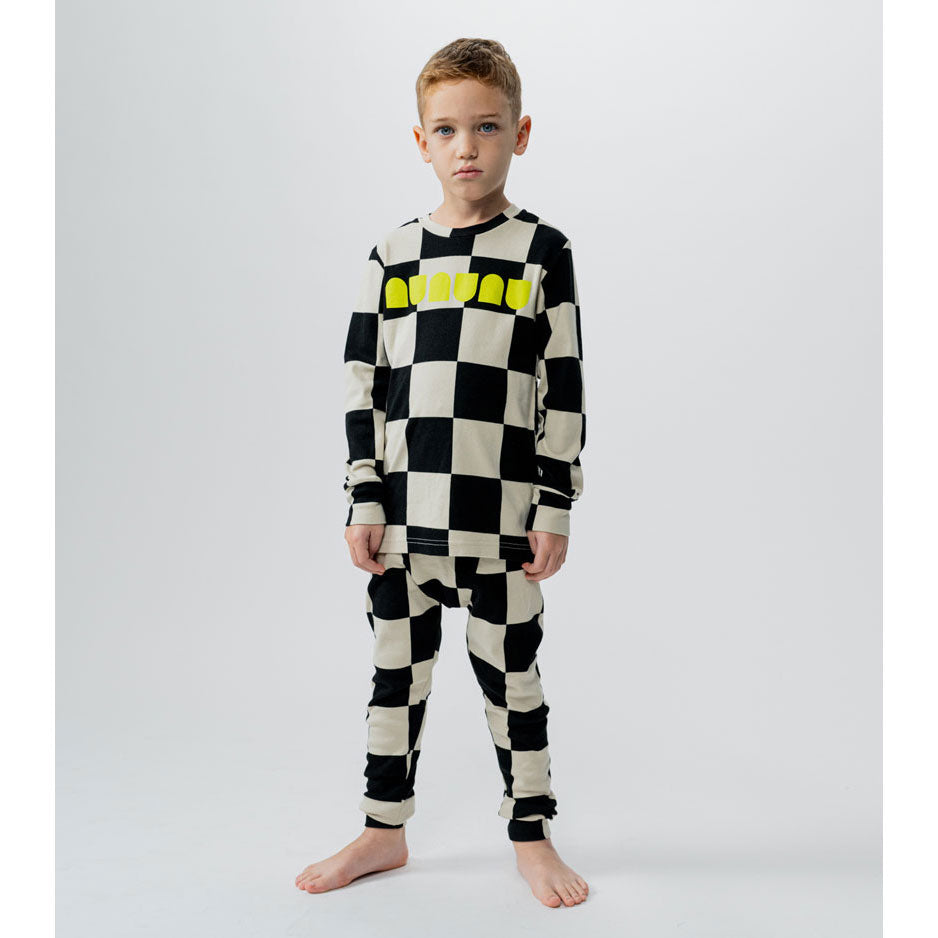 NUNUNU Smokey Natural Checkmate Loungewear