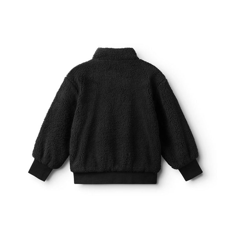 NUNUNU Black Sherpa Pullover