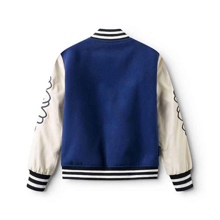 NUNUNU Indigo/Smokey Natural Team Nununu Letterman Jacket