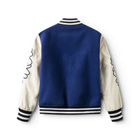 NUNUNU Indigo/Smokey Natural Team Nununu Letterman Jacket