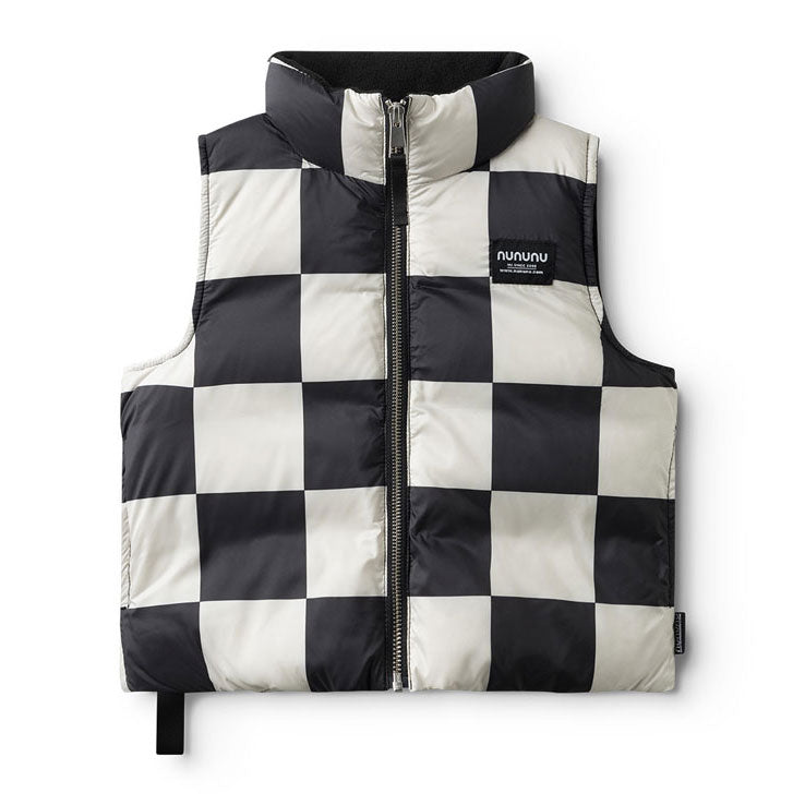 NUNUNU Smokey Natural Checkmate Down Vest