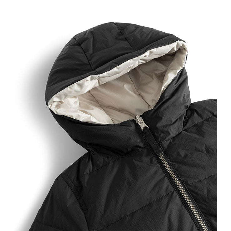 NUNUNU Black Reversible Side Eye Down Coat