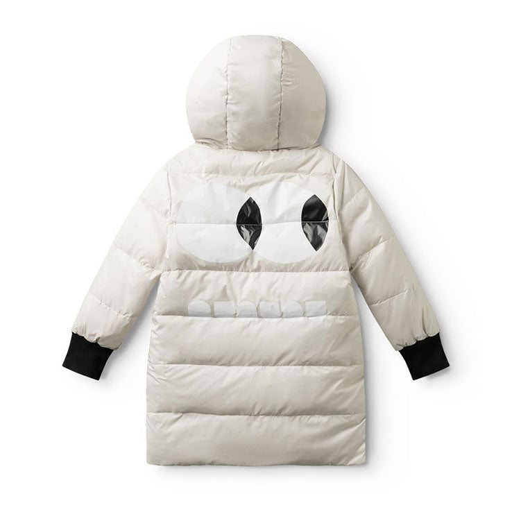 NUNUNU Black Reversible Side Eye Down Coat