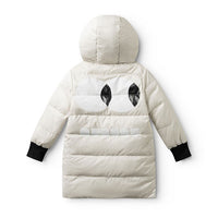 NUNUNU Black Reversible Side Eye Down Coat