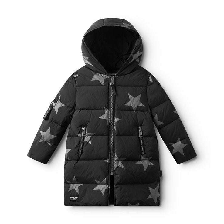 NUNUNU Black Mega Down Coat