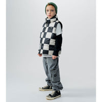 NUNUNU Smokey Natural Checkmate Down Vest
