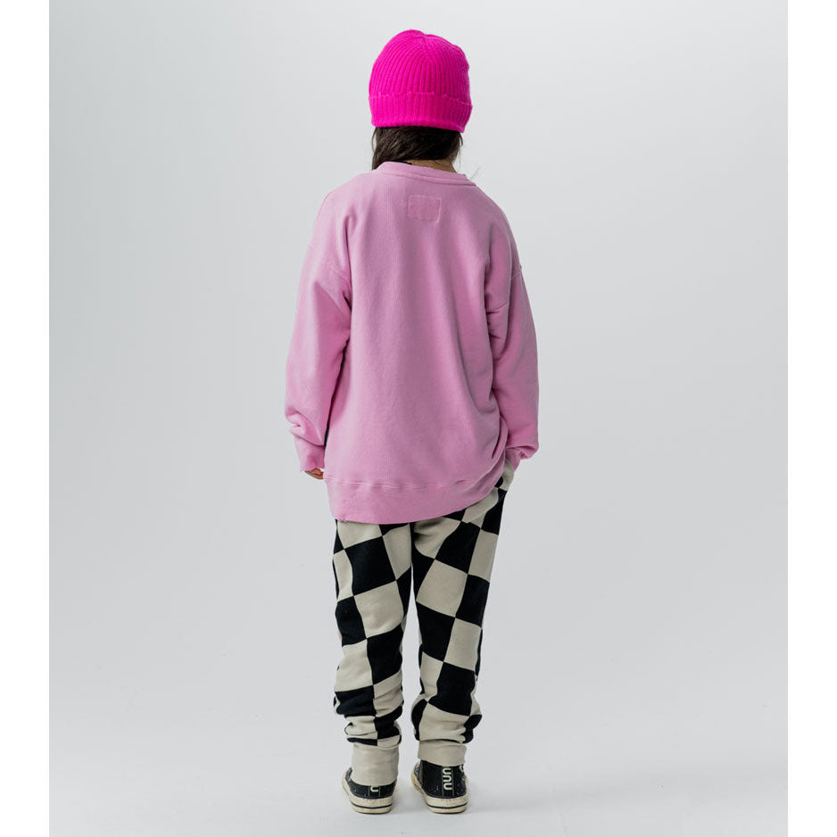 NUNUNU Super Pink  Side Eye Sweatshirt