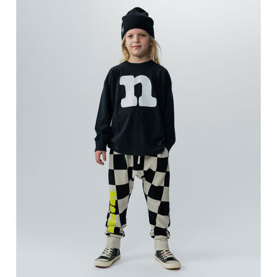 NUNUNU Washed Black N Shirt