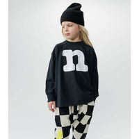 NUNUNU Washed Black N Shirt