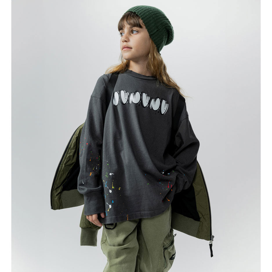 NUNUNU Graphite Splash Of Color Shirt