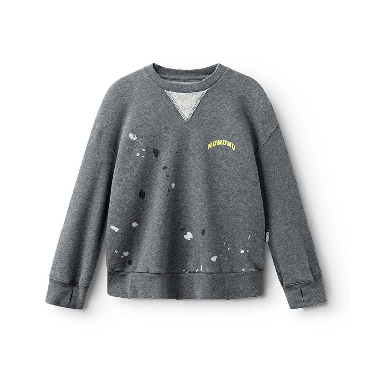 Nununu Heather Grey Mono Nununu Sweatshirt