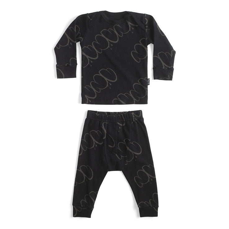 Nununu Black Bubbly Baby Set