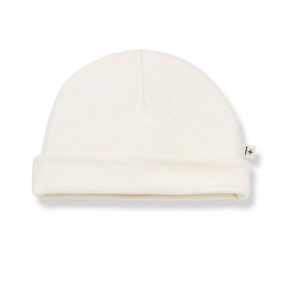 1+ in the Family Ecru Nuc Beanie