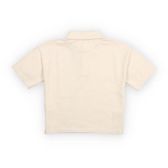 The New Society  Ecru Nut Polo