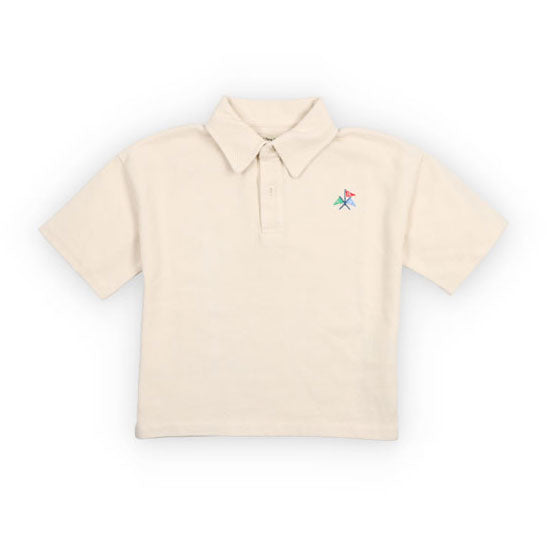 The New Society  Ecru Nut Polo