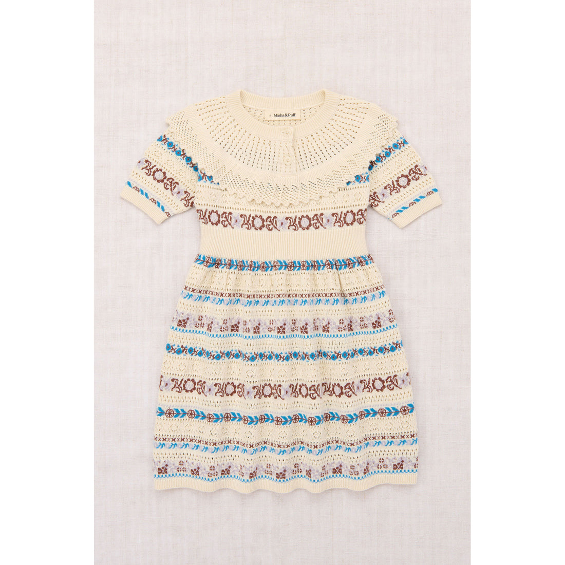 Misha and Puff Marzipan Eyelet Ribbon Nadia Dress