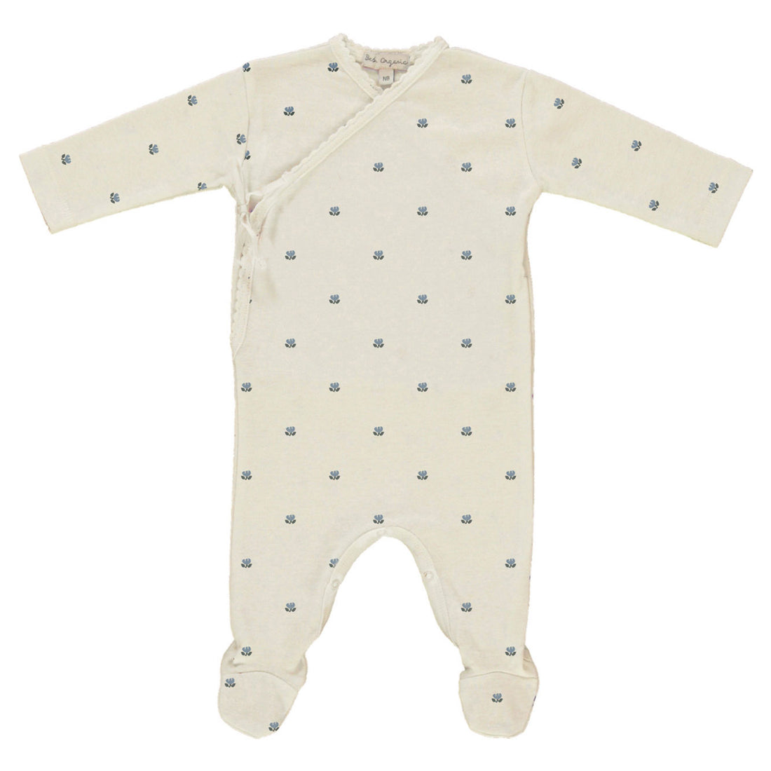 Bebe Organic Tulip Jacquard Lisa Wrap Overall