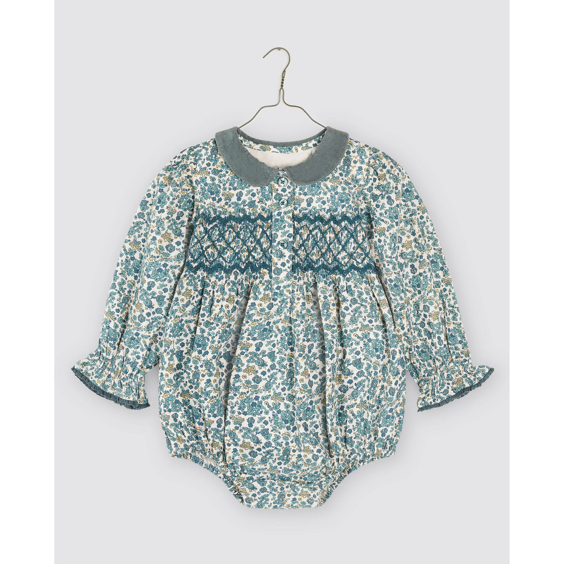 Little Cotton Clothes Midwinter Floral Nancy Romper