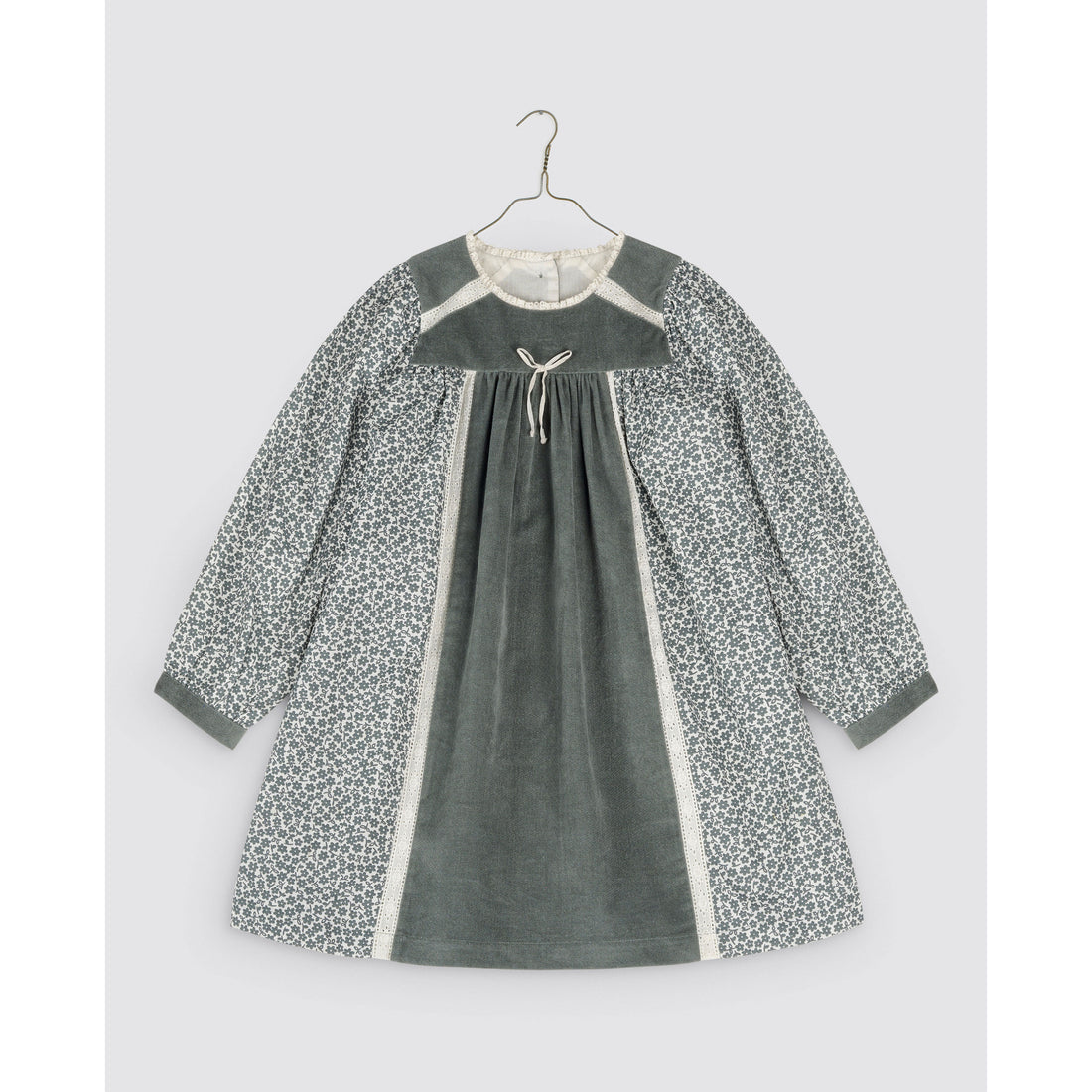 Little Cotton Clothes Rye Floral and Velvet Nessa Dress