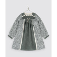 Little Cotton Clothes Rye Floral and Velvet Nessa Dress