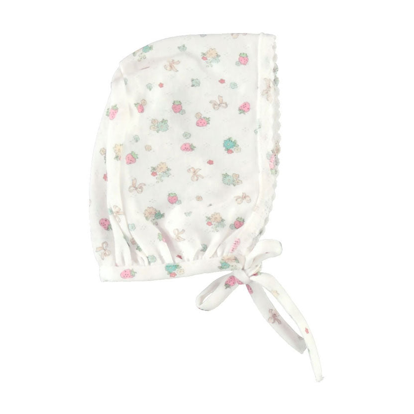 Bebe Organic Strawberry Field Nia Bonnet