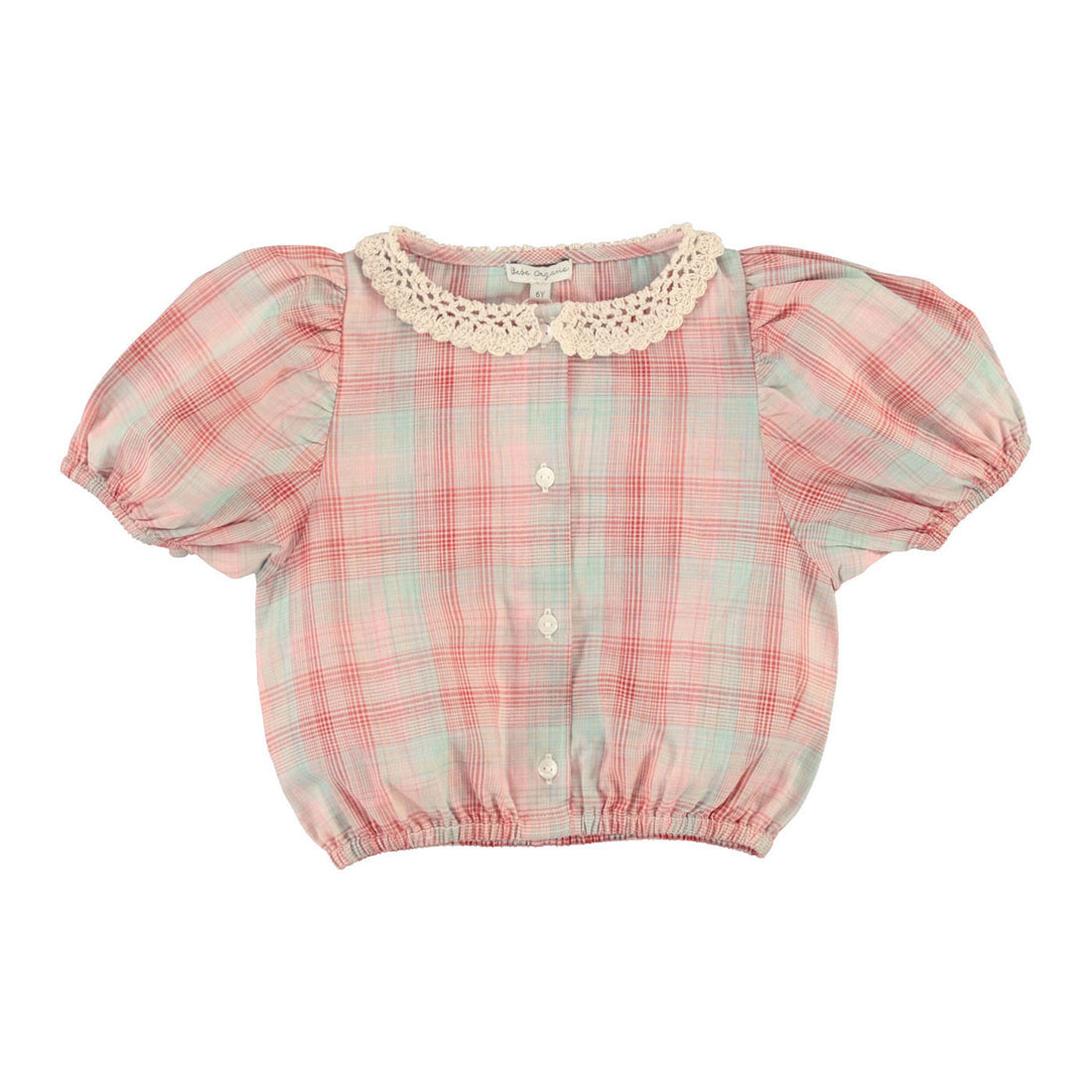 Bebe Organic Summer Check Nicole Blouse – Ladida