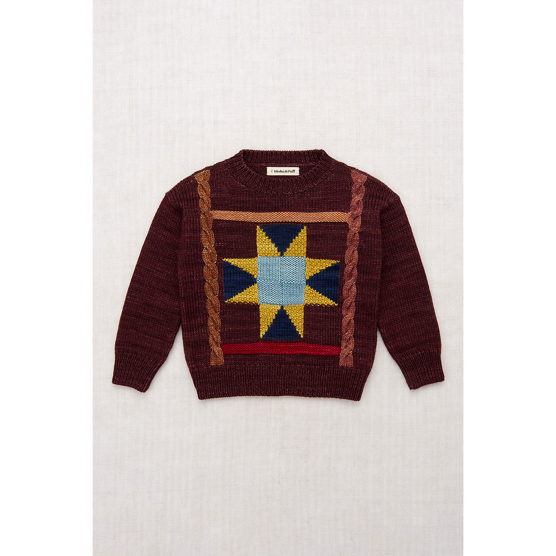 Misha and Puff Fig Nova Quilt Pullover