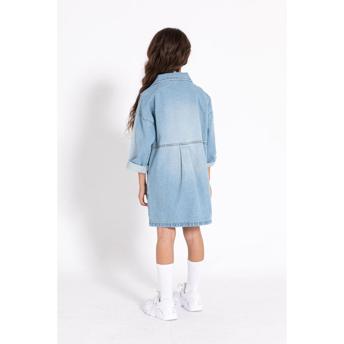 finger in the nose denim dress Finger In The Nose Blue Denim Olga Dress