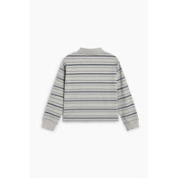 The New Society Black Iris Stripe Ona Polo