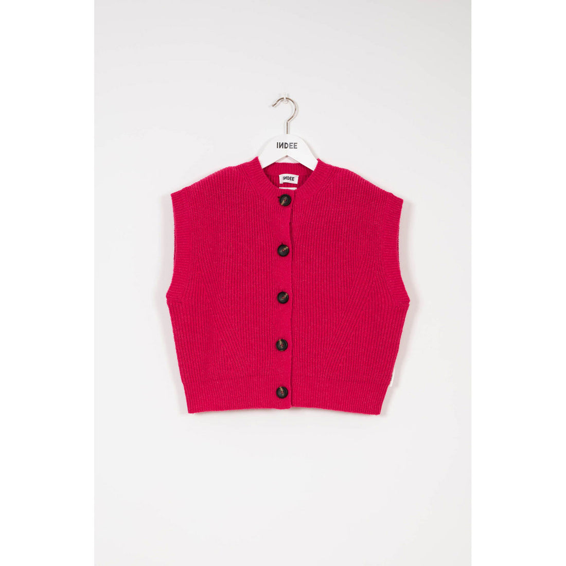 Indee Fluo Pink Osiris Sleeveless Cardigan