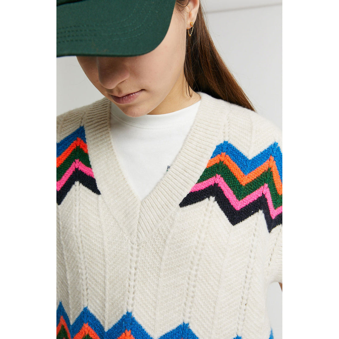 Indee Off White Graphic October Vest