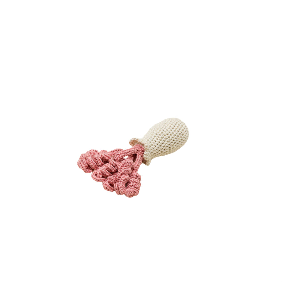 Yaarn Light Blush Octopus Rattle